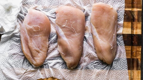 Three chicken breasts