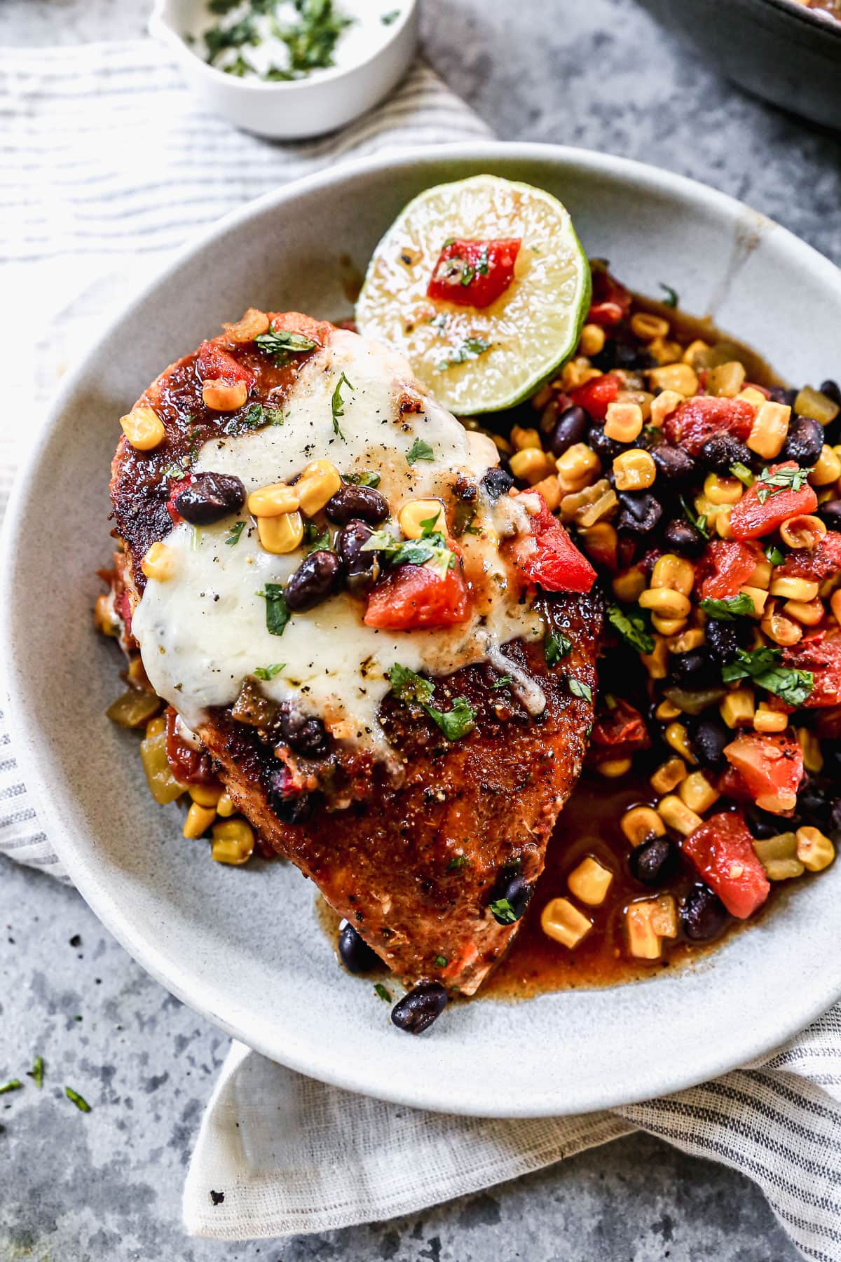 The best cowboy chicken recipe served on a plate